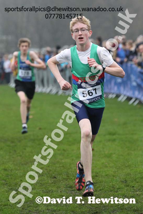 Men's under-17s European Cross Country Trials, Sefton Park, Liverpool. Photo: David T. Hewitson/Sports for All Pics